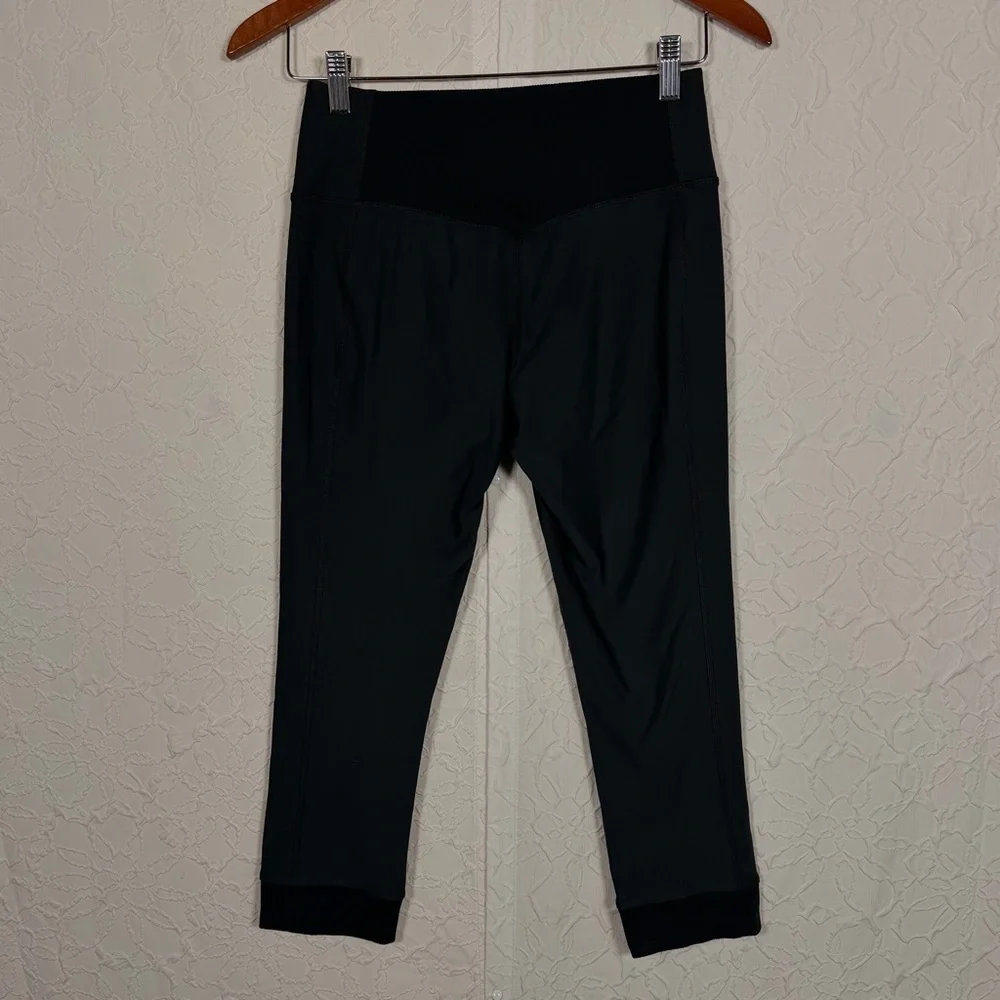 Nike Ten|One Black Running Gym Cropped Workout Leggings Sz S